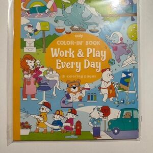 OOLY 'Work & Play' Everyday Coloring Book